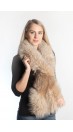 Platinum  fox fur scarf - cream